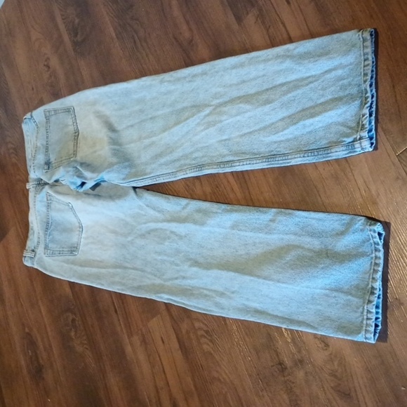 J. Galt Blue Light Wash High Waisted Straight Leg Jeans A42 - Picture 6 of 6